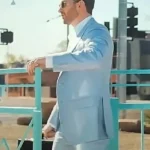 Honey Don’t! 2025 Chris Evans Light Blue Suit