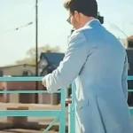 Honey Don’t! 2025 Chris Evans Light Blue Suit back