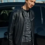 Hudson and Rex S08 David Klein Black Leather Jacket front