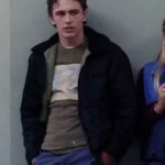 James Franco Freaks and Geeks Shearling Black Jacket front