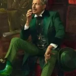 Jeff Goldblum Wicked 2024 Green Coat