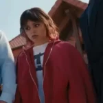 Jenna Ortega Death of a Unicorn 2025 Red Hoodie