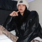 Jennie Black Blackpink Leather Jacket