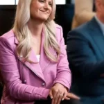 Jill McVicar Nelson On Brand with Jimmy Fallon Leather Jacket