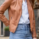 Jilly Leather brown Jacket