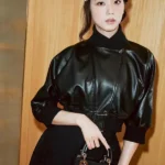 Jisoo Kim Blackpink Black Leather Jacket