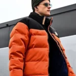 Joe Burrow Orange North Face Puffer Jacket