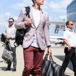 Joe Burrow Purple Plaid Coat
