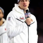 Joe Burrow Super Bowl LVI White Hooded Jacket front