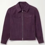 Joe Burrow Super Bowl Purple Leather Jacket