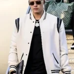 Joe Burrow White Teddy Bomber Jacket walk