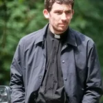 Josh O’Connor Wake Up Dead Man Black Jacket