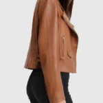 Just Friends Brown Leather Jacket