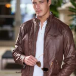 Justin Brown Leather Jacket