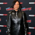 Kali Reis Comic Con 2025 Black Leather Blazer front