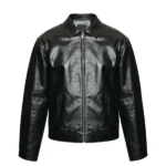 Kansas City Chiefs Game Travis Kelce Leather Jacket front