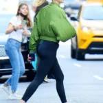 Karlie Kloss NYC Olive Green Jacket