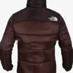 Kendall Jenner Brown North Face Puffer Jacket Back