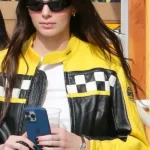 Kendall Jenner Cafe Racer Leather Jacket