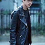 Kim Seok Jin Black Leather Jacket – BTS Airport Fashion