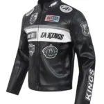 LA Kings Black Leather Jacket
