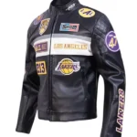 LA Lakers Black Leather Jacket