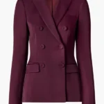 Law and Order S25 Odelya Halevi Maroon Blazer