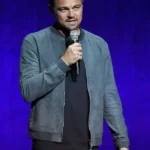 Leonardo DiCaprio Once Upon a Time In Hollywood Bomber Leather Jacket