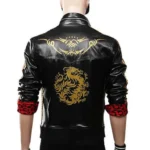 Leslie Kyle Final Fantasy VII Remake Leather Jacket back