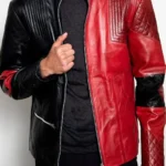 Live Fast Die Clown Halloween Leather Jacket front