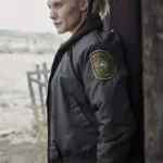 Longmire S03 Victoria Moretti Shearling Bomber Jacket