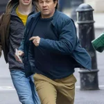 Mark Wahlberg The Family Plan 2 Blue Jacket