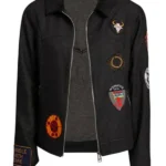 Maya Hawke Stranger Things Season 4 Black Denim Jacket