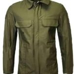 Mens Army Green Jacket front