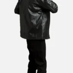 Men's Leather Jacket - Tex Black Back