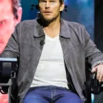 Mercy Chris Pratt Suede Leather Jacket front