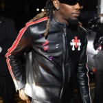 Met Gala Offset Leather Jacket