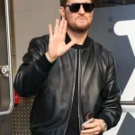 Michael Bublé Canadian Singer Black Leather Jacket