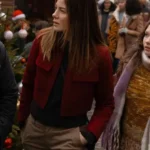 Michelle Monaghan The Family Plan 2 Red Jacket front