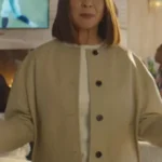 Molly Novak Loot Beige Leather Jacket