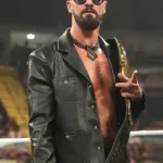 Monday Night RAW Seth Rollins Black Leather Jacket