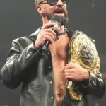 Monday Night RAW Seth Rollins Black Leather Jacket front