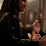 Monica Barbaro Crime 101 Leather Jacket