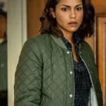 Monica Raymund Hightown Green Quilted Jacket