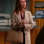 Murder in a Small Town S02 Ella Cannon Wool Coat front