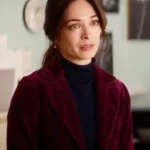 Murder in a Small Town S02 Kristin Kreuk Velvet Blazer front