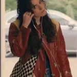 My Fault London 2025 Asha Banks Red Leather Jacket