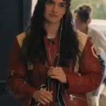 My Fault London Asha Banks Red Leather Jacket