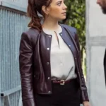 NCIS Tony and Ziva S01 Nassima Benchicou Leather Jacket front