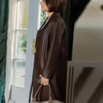 NCIS Tony and Ziva S01 Sophie Mousel Brown Leather Coat